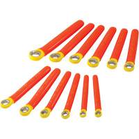 Jeu de cl&eacute;s polygonales m&eacute;triques isol&eacute;es &agrave; 12 pans, 1000 V, 12 Mcx Superchem Industries