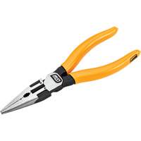 Pitbull Dipped Handle Long Nose Pliers, 6" L Superchem Industries
