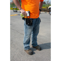 Lineman's Tool Pouch, Multiple Tool Holder, Leather, 3 Pockets Superchem Industries