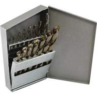 Triumph&reg; Jobber Length Drill Bit Set, 13 Pieces, High Speed Steel Superchem Industries