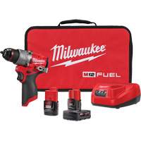 M12 Fuel Drill/Driver Kit, Lithium-Ion, 12 V, 1/2" Chuck, 400 in-lbs Torque Superchem Industries