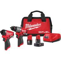 M12 FUEL 1/2" Drill Driver & 1/4" Hex Impact Driver Combo Kit, Lithium-Ion, 12 V Superchem Industries