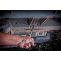 90-Tooth Reversible Ratcheting Wrench, 12 Point, 1/2", Chrome/Polished Finish Superchem Industries