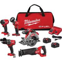 M18 Fuel 5-Tool Combo Kit, Lithium-Ion, 18 V Superchem Industries