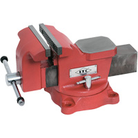 Swivel Base Mechanic's Vise, 6" Jaw Width, 3" Throat Depth Superchem Industries