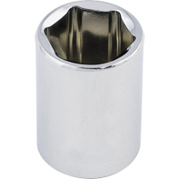 Regular Chrome Socket, 1/2", 3/8" Drive, 6 Points Superchem Industries