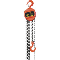 VCH Series Chain Hoist, 20' Lift, 1100 lbs. (0.5 tons) Capacity, Heat-Treated Alloy Steel Chain Superchem Industries