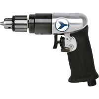 AD38VSRK Variable Speed Air Drill, 6 CFM, 1/4" NPT, 82 dBA, 3/8" Chuck, Keyed Superchem Industries