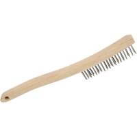 3LHSS Brosse &agrave; r&eacute;curer manuelle, Acier inoxydable, 3 x 19 rangs de fils, Longueur 13-3/4" Superchem Industries