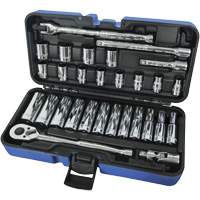 12-Point Ratchets & Sockets Combination Sets, 30 Pcs, 3/8" Drive Size, Deep Superchem Industries