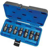 Universal Socket Sets, 7 Pcs, Impact, 3/8" Drive Size Superchem Industries
