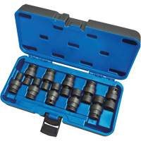 Universal Socket Sets, 10 Pcs, Impact, 3/8" Drive Size Superchem Industries