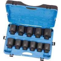 PS1101D Socket Set, 11 Pcs, Impact, 1" Drive Size, Deep Superchem Industries