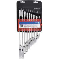 RCWS-11FS Flex Head Wrench Sets, Combination/Flex Head, 11 Pieces, Imperial Superchem Industries