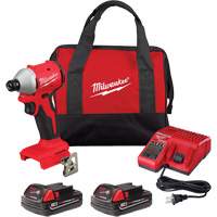M18 Compact Brushless 3-Speed Hex Impact Driver Kit, Lithium-Ion, 18 V, 1/4" Chuck, 1700 in-lbs Torque Superchem Industries