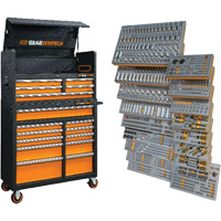Rangement & jeu d'outils pour m&eacute;canicien, 873 morceaux Superchem Industries