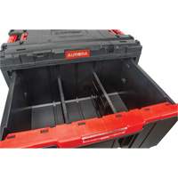 Boîte &agrave; outils Arx avec un tiroir, 11-1/5'' la x 18-3/10" p x 9-1/10" h, Noir/Rouge Superchem Industries