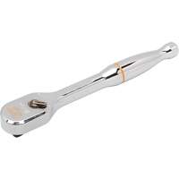 120XP Full Polish Chrome Teardrop Ratchet, 1/4" Drive, Ergonomic Handle Superchem Industries