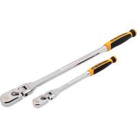 1/4" & 3/8" Drive 120XP Dual Material Flex Handle Teardrop Ratchet Set Superchem Industries