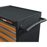 GSX Series Rolling Tool Cabinet, 6 Drawers, 36" W x 18-1/5" D x 37-2/5" H, Black/Orange Superchem Industries