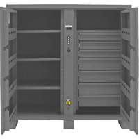 Jobsite Storage Cabinet, Steel, 59 Cubic Feet, Grey Superchem Industries