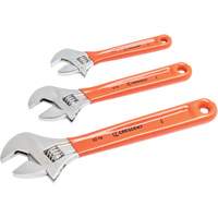 Cushion Grip Wrench Set, Adjustable, 3 Pieces Superchem Industries