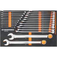 12-Point Long Pattern Combination Metric Wrench Set in Foam Storage Tray, Open-Ended, 24 Pieces, Metric Superchem Industries