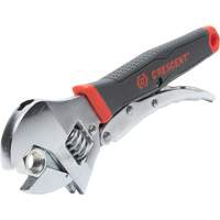 Locking Adjustable Dual Material Wrench, 10" L, 2-18/25" Max Width, Chrome/Polished Superchem Industries