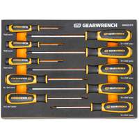 Torx&reg; Dual Material Screwdriver Set in Foam Storage Tray, 10 Pcs. Superchem Industries