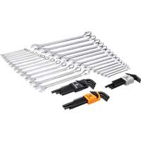 6-Point Combination Wrench and Hex Key Set in Foam Storage Tray Superchem Industries