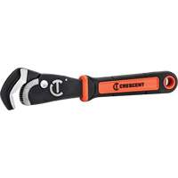 Cl&eacute; bimat&eacute;riau auto-ajustable pour tuyau, Cap des m&acirc;choires 1-1/2", Longueur 12", Fini Oxyde noir, Prise Coussin&eacute;e Superchem Industries