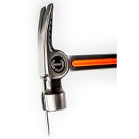 Milled-Face Framing Hammer, 28 oz., Solid Steel Handle, 16" L Superchem Industries