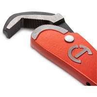 Self-Adjusting Steel Pipe Wrench, 2-1/2" Jaw Capacity, 16" Long, Powder Coated Finish, Non-Ergonomic Handle Superchem Industries