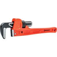 SLIM JAW Pipe Wrench, 1-9/10" Jaw Capacity, 10" Long, Powder Coated Finish, Non-Ergonomic Handle Superchem Industries
