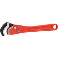 Self-Adjusting Pipe Wrench, 1-1/2" Jaw Capacity, 12" Long, Powder Coated Finish, Non-Ergonomic Handle Superchem Industries