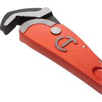 Self-Adjusting Pipe Wrench, 1-1/2" Jaw Capacity, 12" Long, Powder Coated Finish, Non-Ergonomic Handle Superchem Industries