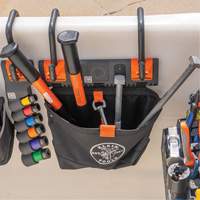 Module de poche pour quincaillerie avec crochet en S Bucket Work Centre, Nylon, 1 pochettes, Noir/Orange Superchem Industries