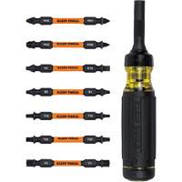 15-in-1 Ratcheting Impact-Rated Multi-Bit Torsion Zone Screwdriver, 9-1/2" L, Cushion Grip Handle Superchem Industries