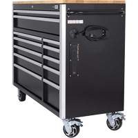 HDRC5212 HD Series Roller Cabinet, 12 Drawers, 51-1/4" W x 21" D x 40-3/10" H, Black Superchem Industries