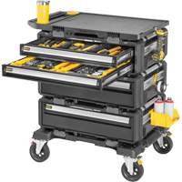Poste de travail modulaire 5-en-1 TOUGHSYSTEM 2.0 DXL, 34" x 25-4/5" x 39", Noir/Jaune Superchem Industries