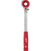 Lineman's High-Leverage Ratcheting Wrench with Milled Strike Face, 3/4"/1"/1-1/8" Drive, Ergonomic Handle Superchem Industries