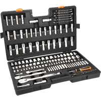 1/4", 3/8”, & 1/2" Drive 90T SAE/MM Mechanics Hand Tool Set Superchem Industries