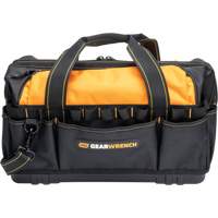 Sac &agrave; outils de 20" pour les professionnels, Nylon, 33 pochettes, Noir/Orange Superchem Industries