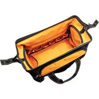 Sac &agrave; outils de 20" pour les professionnels, Nylon, 33 pochettes, Noir/Orange Superchem Industries