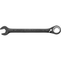 Metric Spline Combination Reversible Ratcheting Wrench, Black/Chrome Finish Superchem Industries