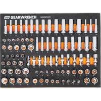 MEGAMOD Metric Mechanics Tool Set in Modular Foam Trays with Rolling Cabinet, 358 Pieces Superchem Industries