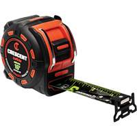 Shockforce NITE EYE Magnetic Tape Measure, 1-1/4" x 16', SAE Graduations Superchem Industries