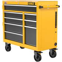 Heavy-Duty Mobile Workstation, 8 Drawers, 40" W x Yellow Superchem Industries