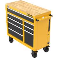Heavy-Duty Mobile Workstation, 8 Drawers, 40" W x Yellow Superchem Industries