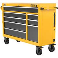 Heavy-Duty Mobile Workstation, 8 Drawers, 52" W x Yellow Superchem Industries